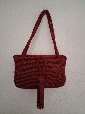 The Sak Red Crochet Purse